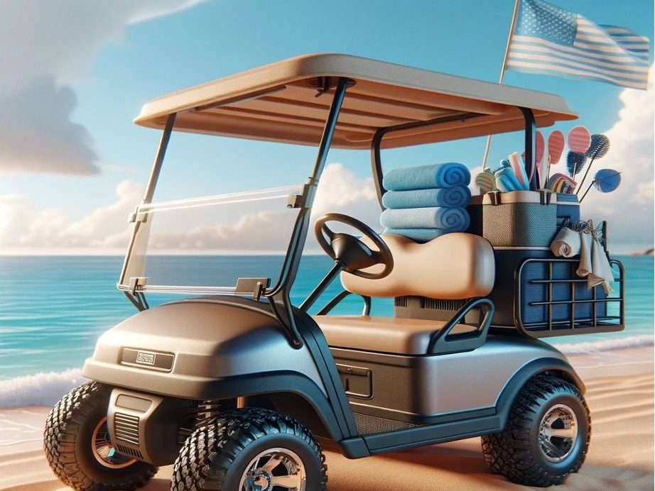 golf cart beach rental in nsb