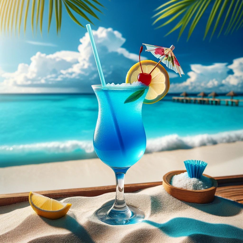 Blue Lagoon Beach Cocktail in New Smyrna Beach