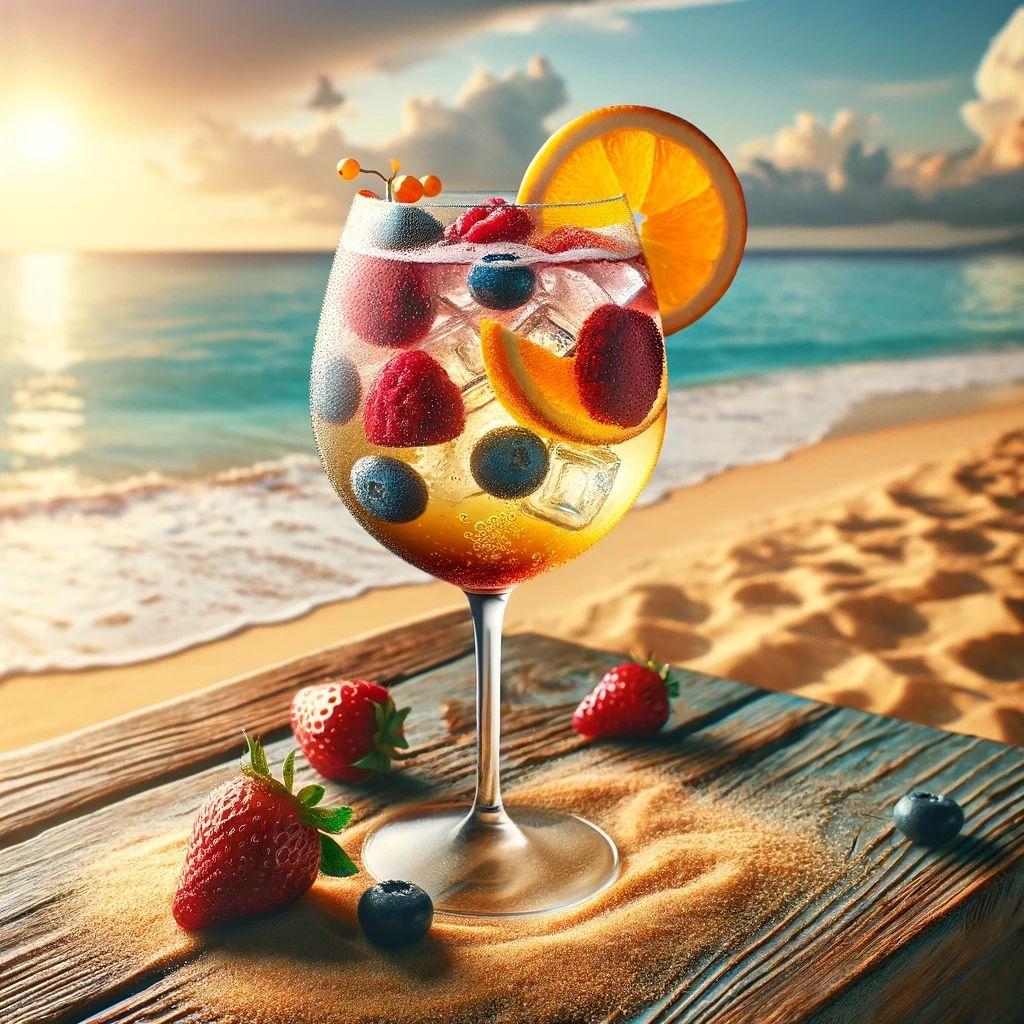 Sunkissed Sangria Beach Cocktail in New Smyrna Beach