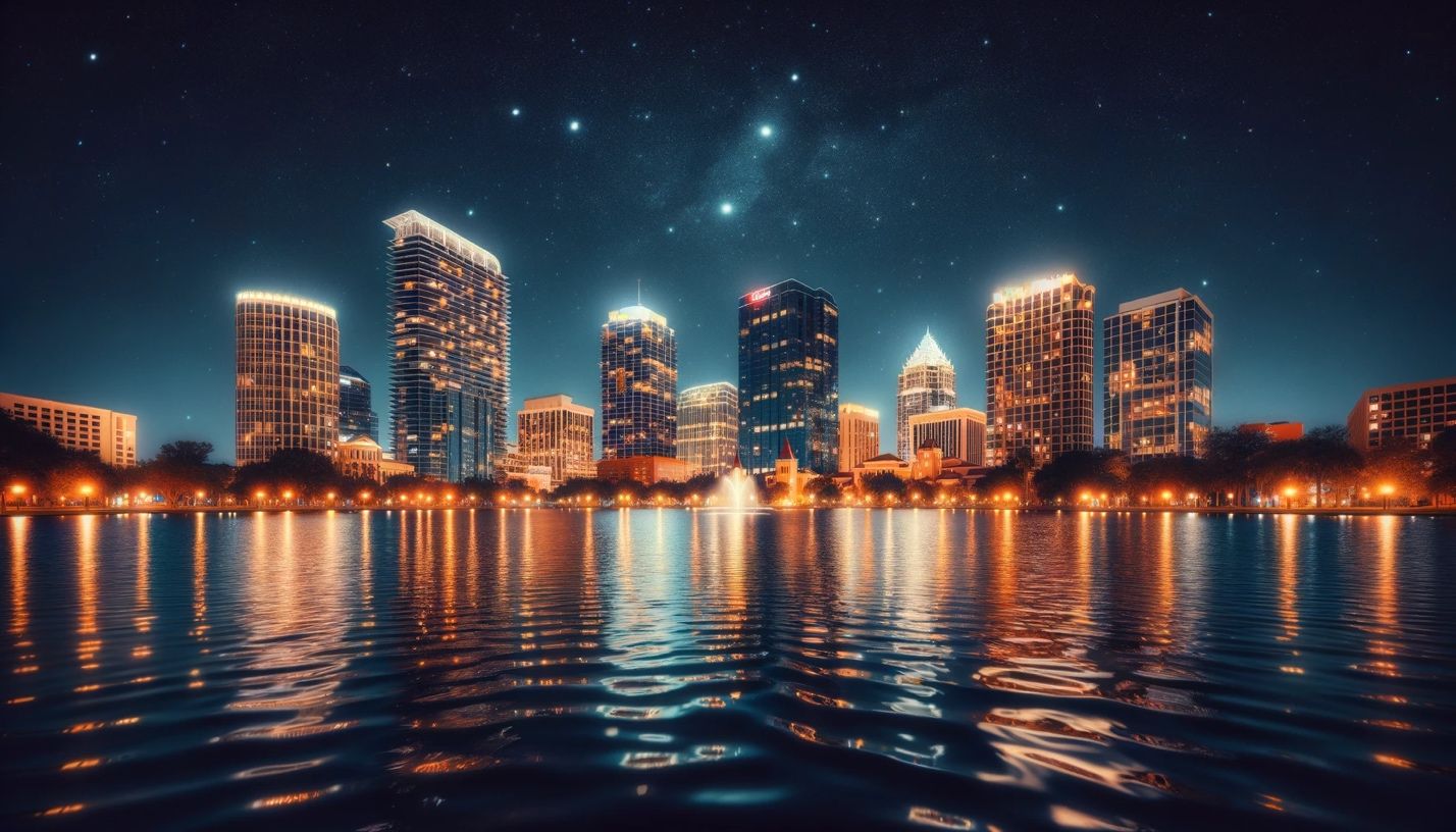 Orlando, Florida at night