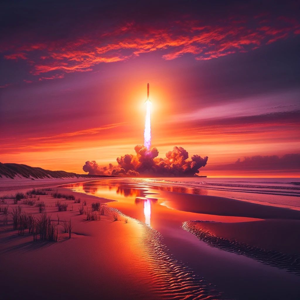 Rocket Launch in New Smyrna Beach