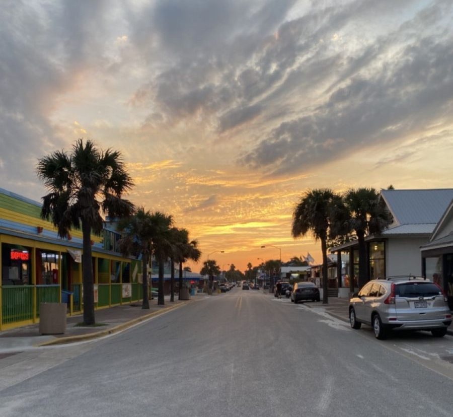 Sunset on Flagler Ave